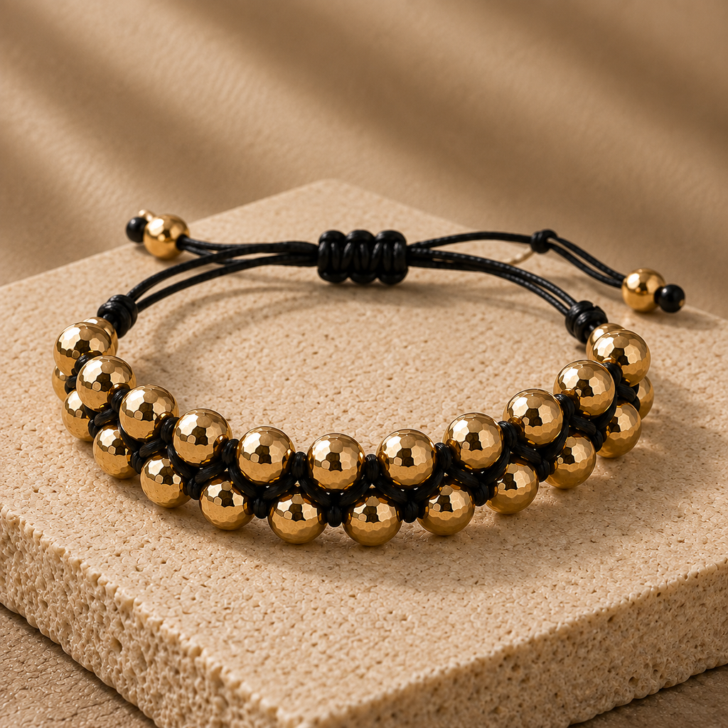 PULSERA ITALIANA DOBLE HOMBRE