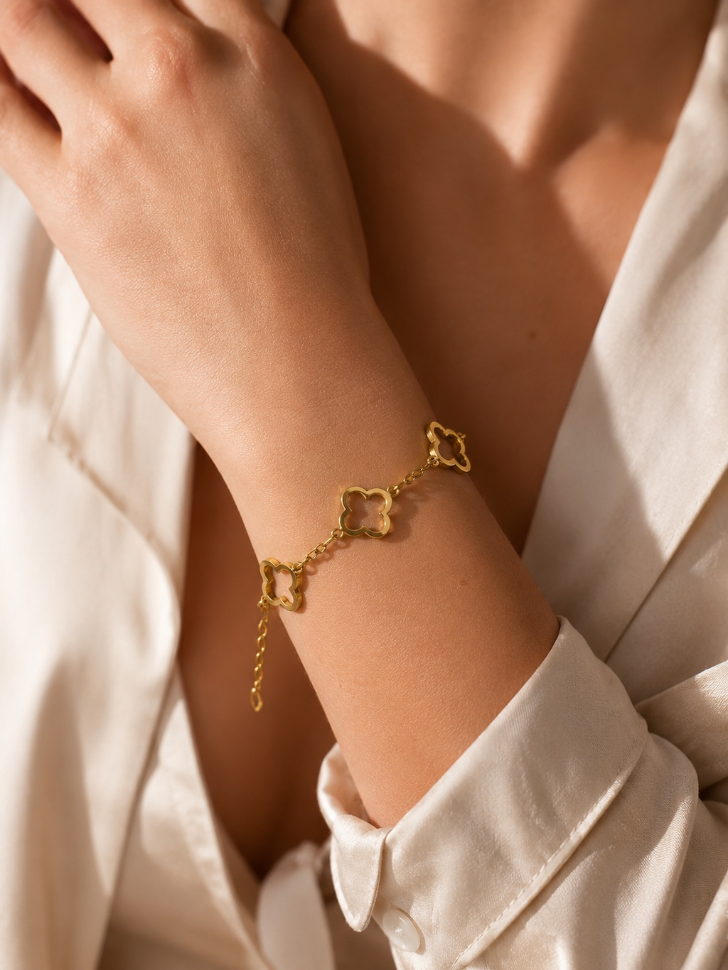 PULSERA TREBOLES MUJER