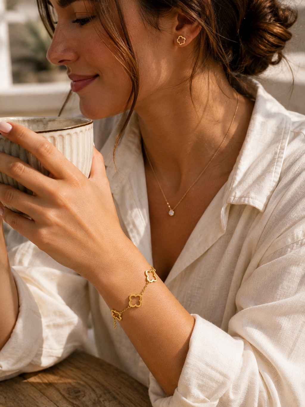 PULSERA TREBOLES MUJER