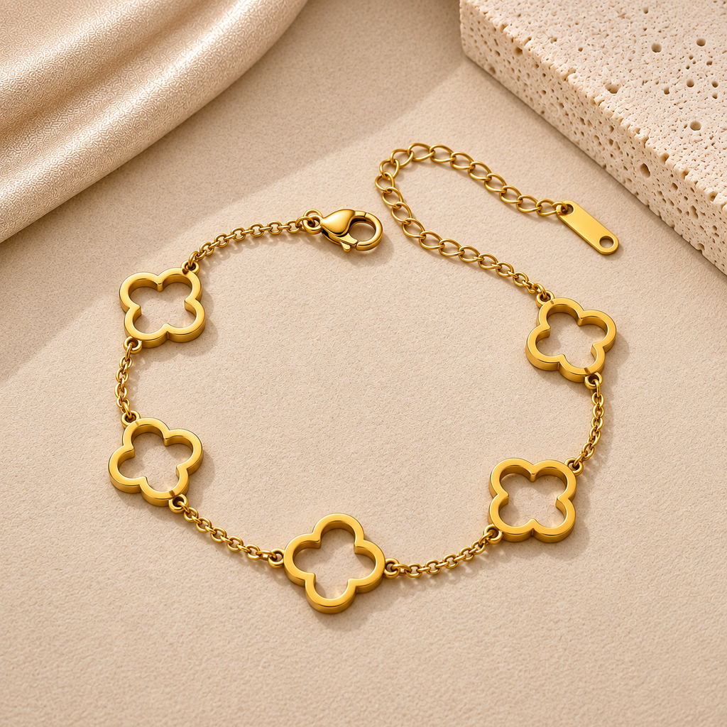 PULSERA TREBOLES MUJER