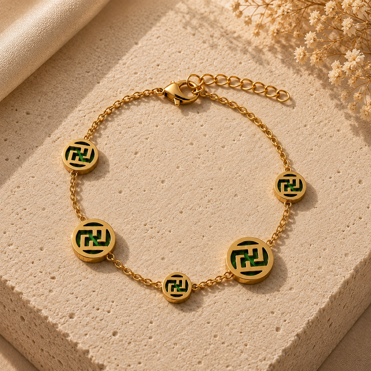 PULSERA FENDI VERDE MUJER